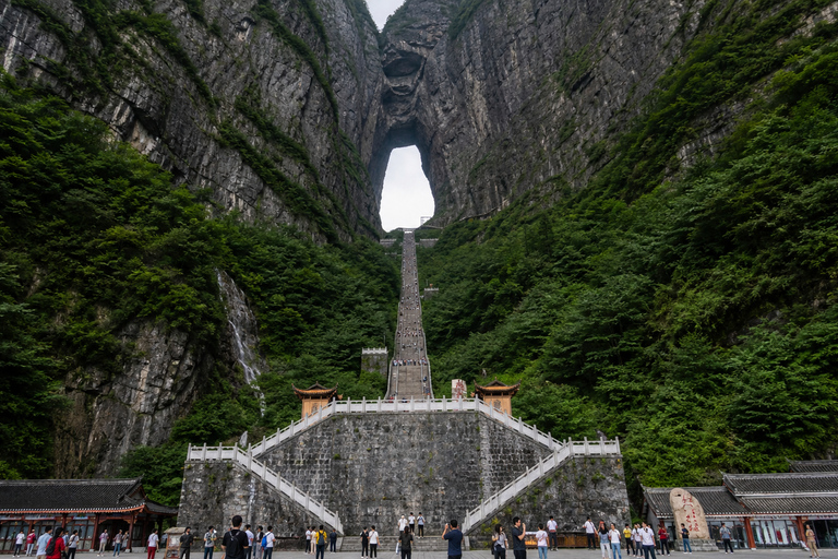 Tianmen Mountain: E-Ticket & Multilingual Guide Options Route A: City Cableway Up & Express Cableway Down