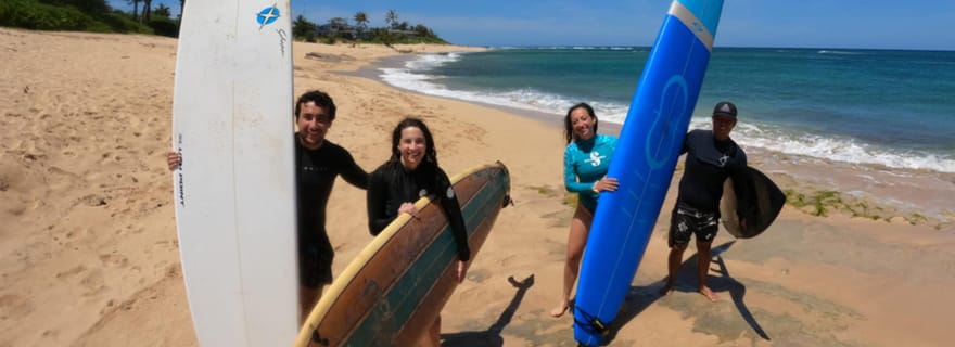 Oahu : Leçon de surf en groupe pour débutants sur la côte nord