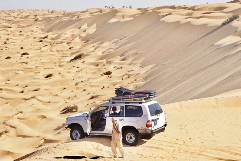 From Djerba: 4WD Sahara Desert Adventure: Ksar Ghilane, Matmata, and Star Wars From Djerba: 4WD Adventure in the Sahara: Ksar Ghilane, Matmata, and Star Wars
