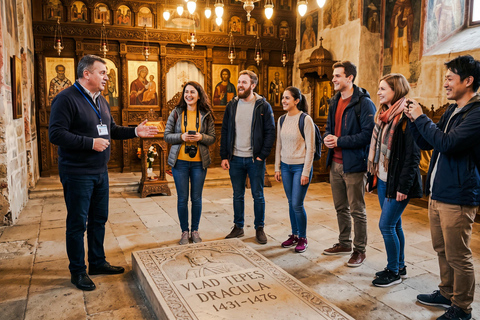 Tour From Bucharest: Peles Castle Salt Mine & Dracula’s Tomb Audio guide in 24 languages