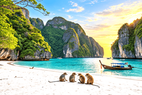 Phuket: Phi Phi, Maya Bay & Khai Island Speedboat Day Tour Speedboat Tour Including National Park Fee
