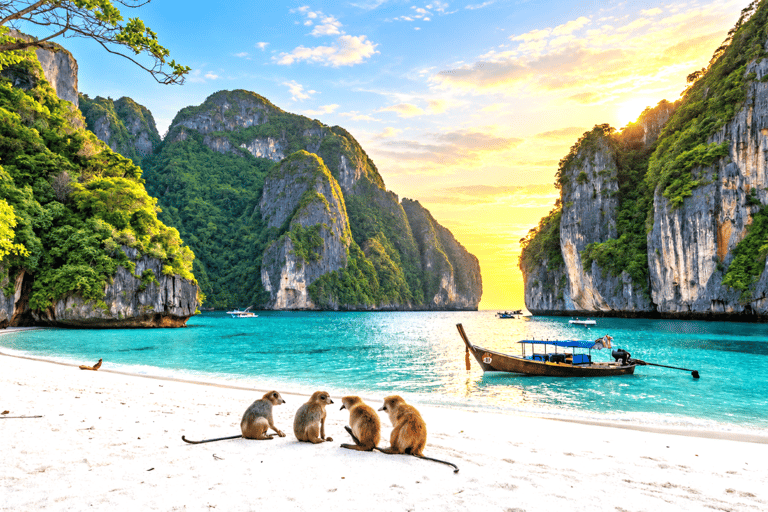 Phuket: Phi Phi, Maya Bay & Khai Island Speedboat Day Tour Speedboat Tour Including National Park Fee