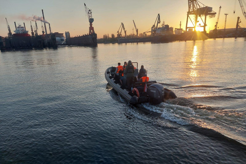 Excursion d&#039;une demi-heure en bateau rapide à Sopot. Vitesse jusqu&#039;à 100 km/h