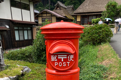 Vanuit Osaka: Kyoto rieten dak dorp privétour per auto