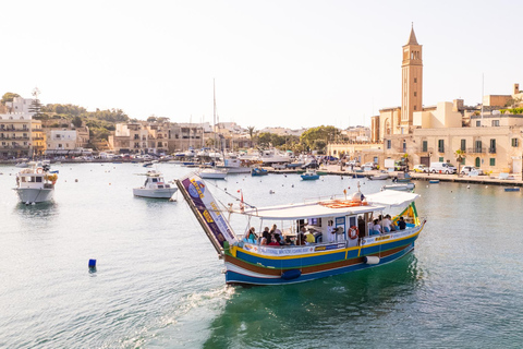 Malta: Passeio de barco em Marsaskala Luzzu com a piscina de São PedroMalta: Passeio de barco por Marsaskala Luzzu com St. Peter&#039;s Pool