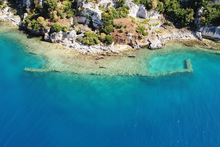 Antalya/Kemer: Luxury Kekova Sunken City & Glass Boat Tour Transfer From Kemer, Beldibi, Kiriş, Tekirova