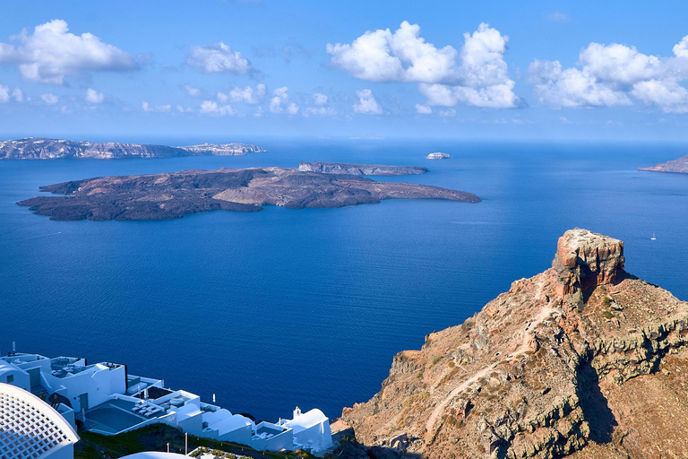 Panoramiczne Pyrgos, Imerovigli i Oia dla podróżujących statkiem wycieczkowym