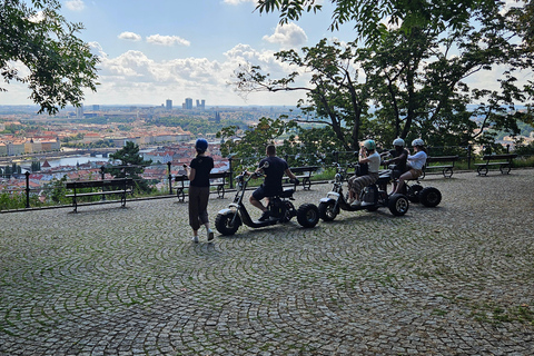 Prague: Heart of Prague Electric Tricycle Scooter Tour 30-Minute Lesser Quarter Tour with English-Speaking Guide