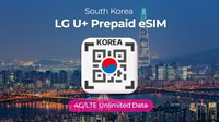 Coreia do Sul, LG U+ eSIM Unlimited Roaming Data Plan - Hizvo