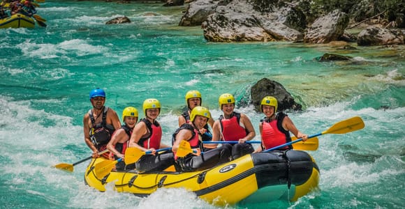 Rafting auf dem Soča wie in einem Abenteuerfilm + Fotos