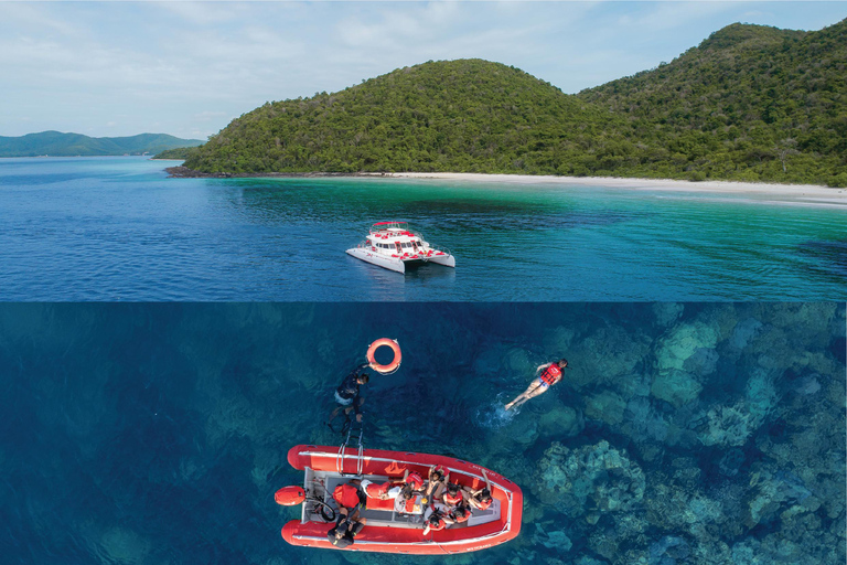 Pattaya : excursion d'une journée dans les 2 îles en catamaran avec déjeuner