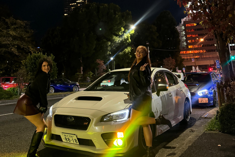 Tokyo JDM Night Tour Daikoku PA Car Meet Speed Highway Run Midnight highway speed run