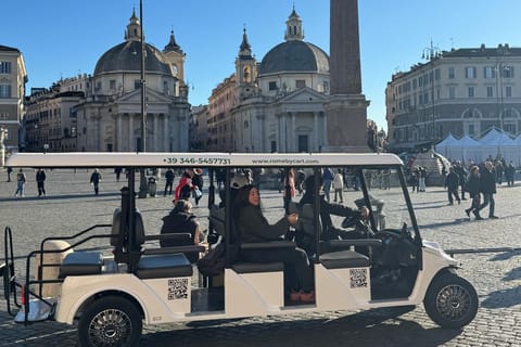 Rome:Complete Daily Tour on a Golf Cart with Itinerant Lunch