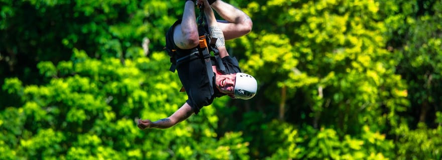 Ko Pha Ngan : Zipline aérienne et vue sur la cascade de Wang Sai