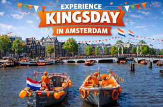 Amsterdam: Königsfeiertag-Party-Bootsfahrt mit unbegrenzten Drinks