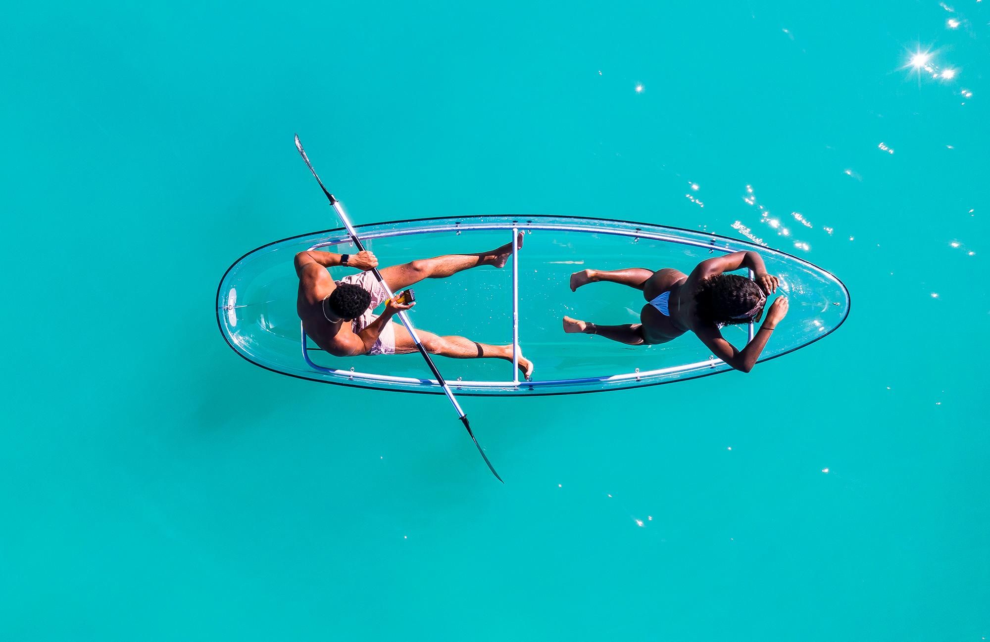 Grenada: Tour mit transparentem Kajak und Drohnen-Fotoshooting