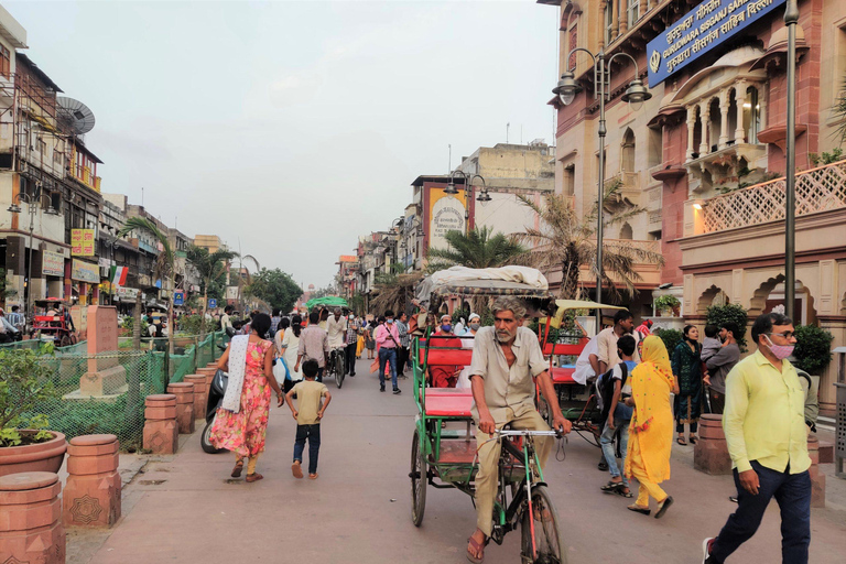 Delhi: Private Half-Day Old Delhi & Hidden Lanes Tour Tour with Guide, AC Car & Street Food Tasting