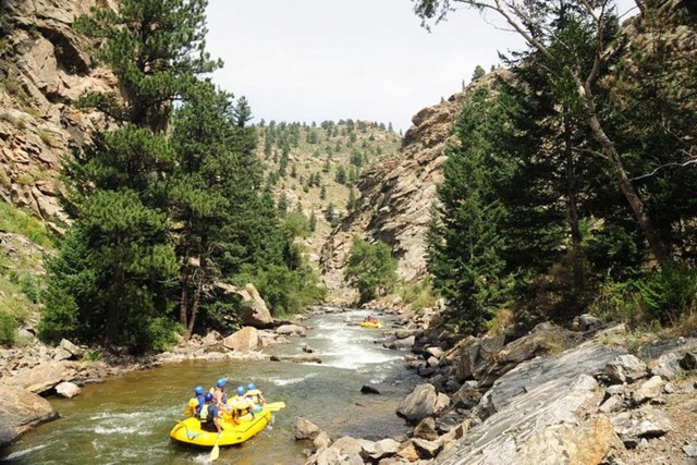 Visit Idaho Springs Upper Clear Creek Rafting and Zipline in Beaver Creek, Colorado, USA