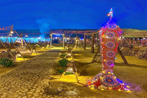 From Cairo: Desert night, Bedouin dinner, coffee & show