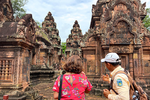 2-Day Angkor Wat, Banteay Srei, Kulen Mountain & Beng Mealea Private tour