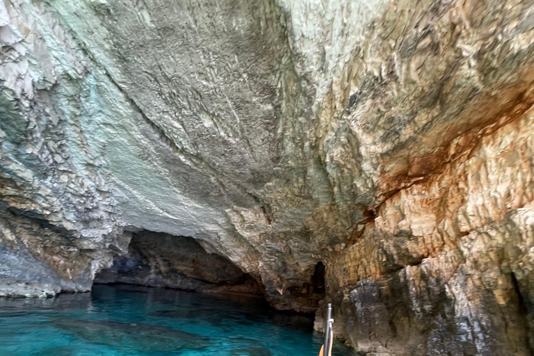 Zakynthos: Glass-Bottom Sunset Cruise with Wine Private Glass-Bottom Sunset Cruise with Wine