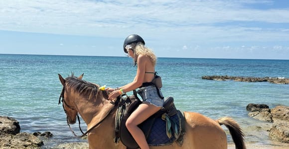Jamaica: Horseback Riding and Sunset Catamaran Cruise
