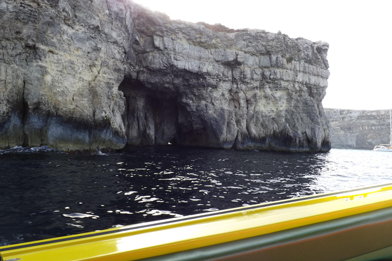 Blaue Lagune: Malta, Kristall-Lagune, Höhlen, privates SchnellbootMalta: Privates Schnellboot Comino ,Kristall / Blaue Lagune, Höhlen