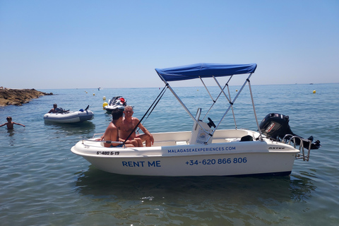 Boat without license for rent in Málaga Capital, Playa del Palo Boat Rental Without license 2 hours