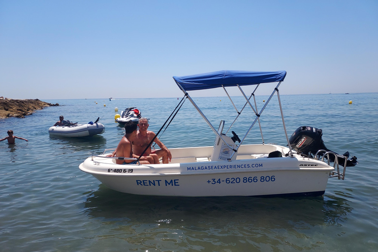 Boat without license for rent in Málaga Capital, Playa del Palo Boat Rental Without license 2 hours