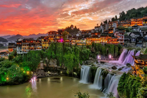 From Zhangjiajie: Guzhang Red Stone Forest & Furong Town