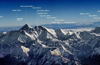 Nepal Bergflug
