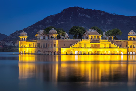 Jaipur: Amber Fort, Stepwell & Jal Mahal with Pickup Private Tour without Entry Tickets
