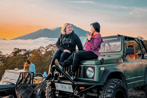 Mount Batur Jeep Sunrise, Hot Spring & Akasa cafe Jeep sunrise + hot spring (with hotel transfer)