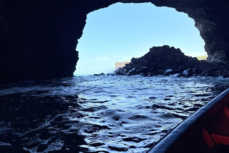 Santiago: Ribeira da Barca Sea Caves Boat Tour & Pickup