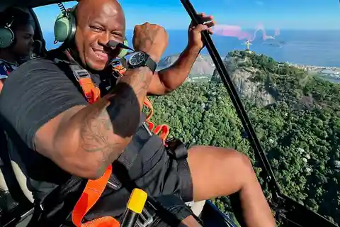 Rio de Janeiro : Tour de DoorsOff en hélicoptère au Christ Rédempteur