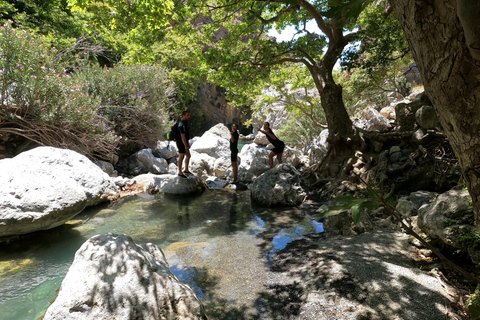 Kourtaliotiko Gorge River Trek with Lunch! Pick-up Avaliable Meeting Point
