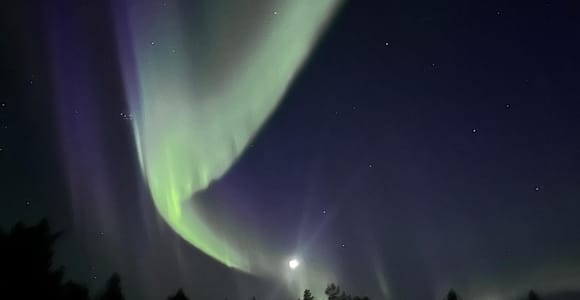 Saariselkä: Northern Lights Hunt by Car & Hot Drinks