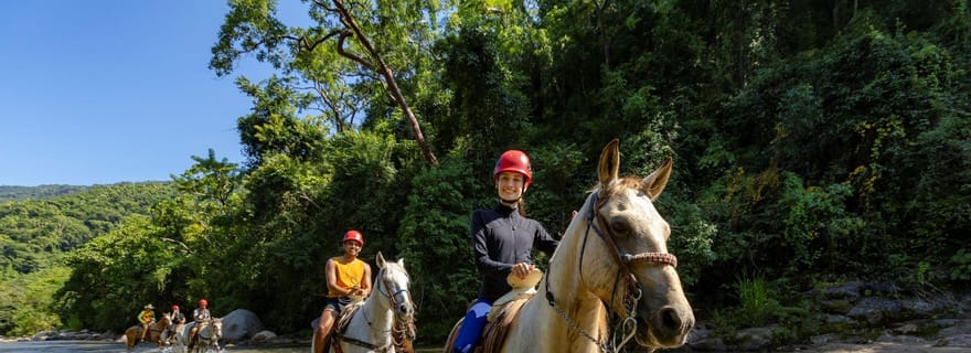 Puerto Vallarta : Randonnée à cheval + Passeport pour le pont Jorullo