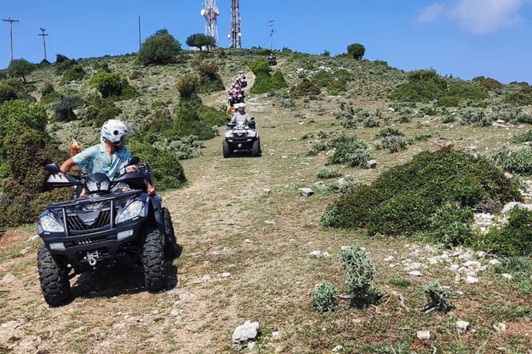 From Alanya: Hotel Pickup & Free Ride ATV Safari Adventure 1 quad for 2 people