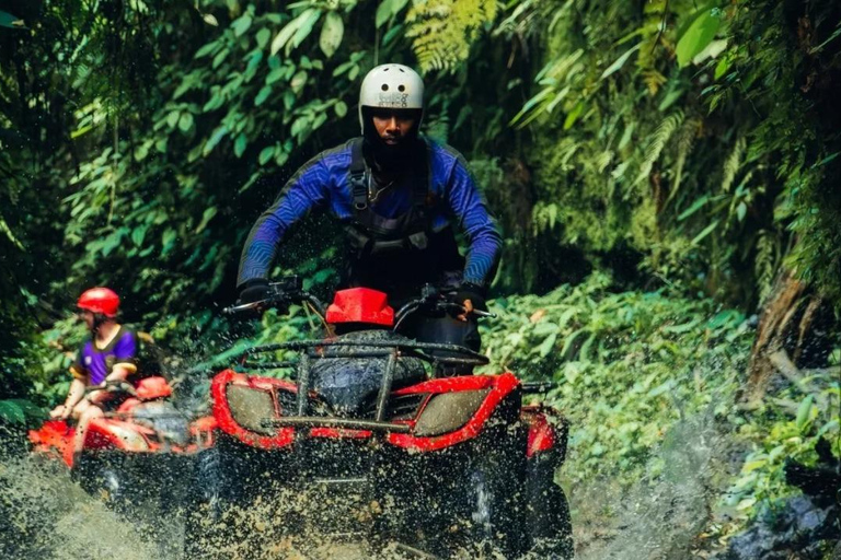 Ubud: Rice Terrace Swing, Cave Tubing, Sky Bike & Zipline Double ATV + Swing + Tubing + Sky Bike + Zipline - wTransfer