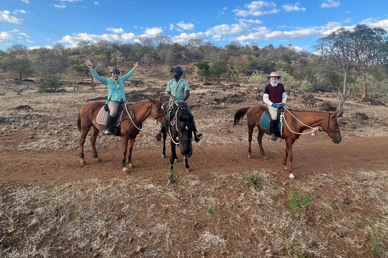 Victoria Falls: African Village Community Tour on Horseback