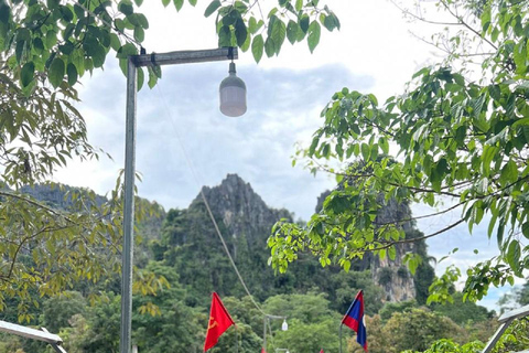 Vang Vieng: Mountain Top View, Lagoon 3 & Boat Cruise