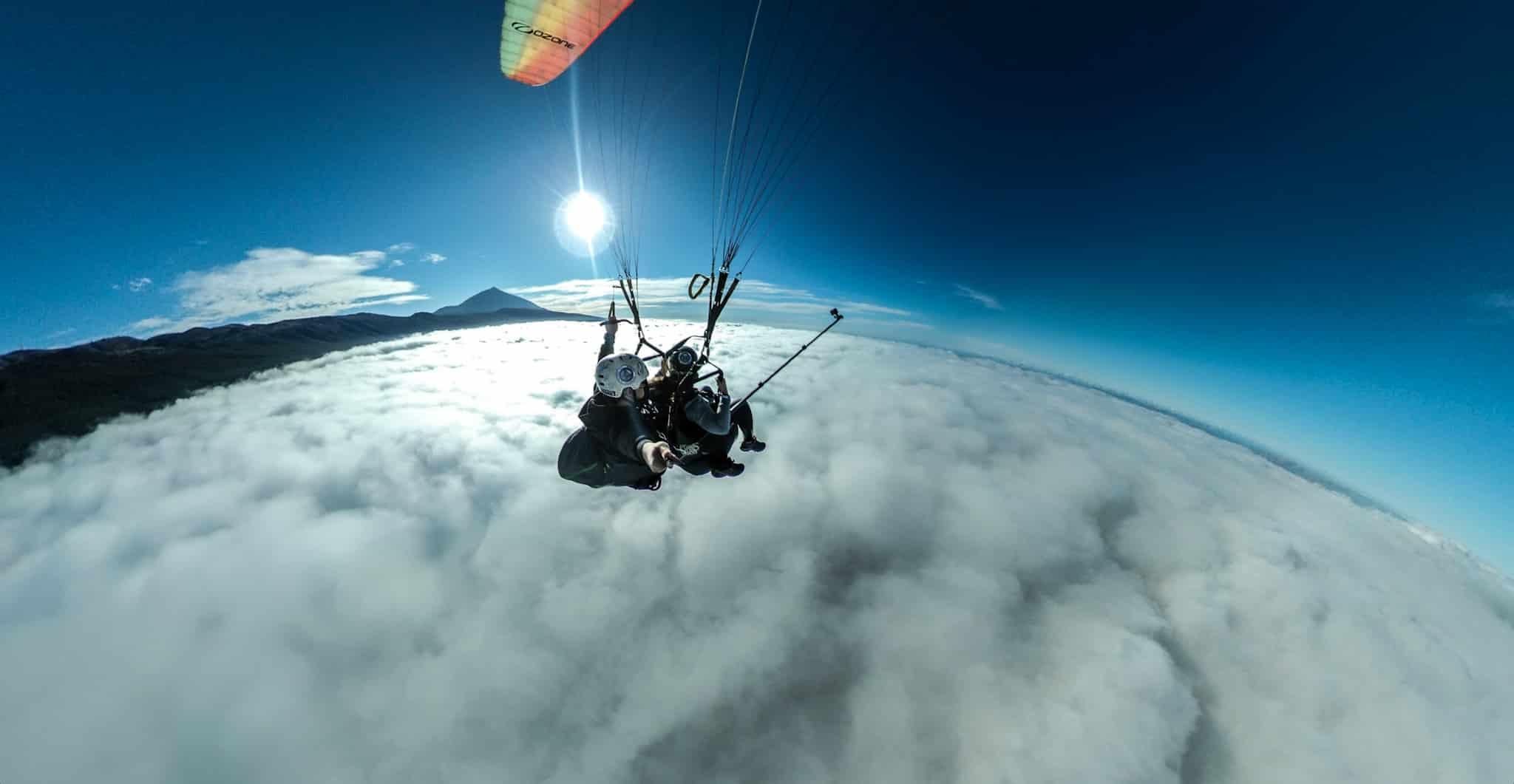 Paragliding Teneriffa: Flug vom Teide nach Puerto de la Cruz