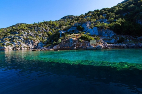 Antalya: Demre, Myra y la isla de Kekova con almuerzo y tour en barcoRecorrido sin tickets de entrada