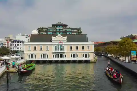Depuis Coimbra : visite d'Aveiro, de la plage de Costa Nova et du bateau Moliceiro