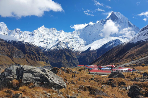 Pokhara : 7 jours de trek au camp de base de l&#039;Annapurna avec source d&#039;eau chaude