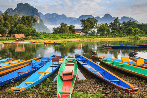 Vang Vieng: Long-tail Boat Ride & Balloon Flight