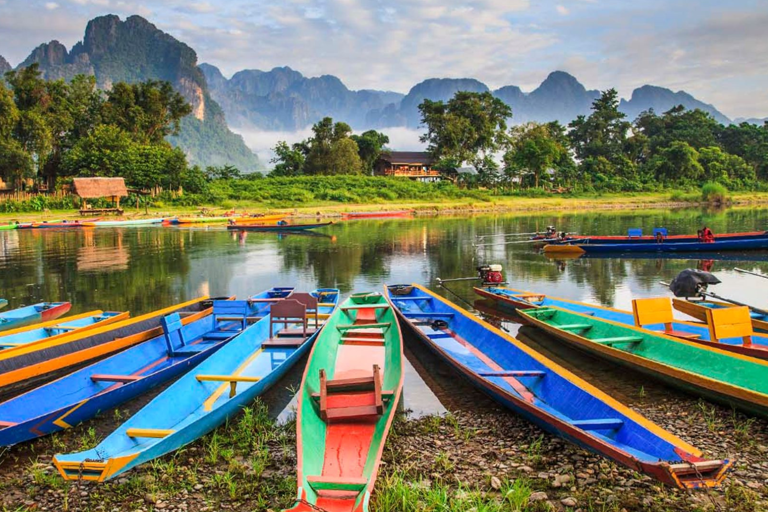 Vang Vieng: Long-tail Boat Ride & Balloon Flight