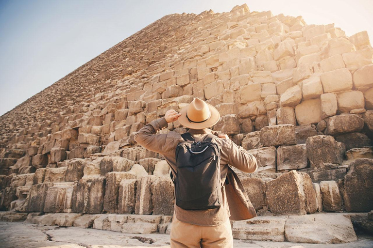 Hurghada: Excursión de un día a las Pirámides de Guiza con opción de tour en barco por el NiloExcursión con crucero por el Nilo