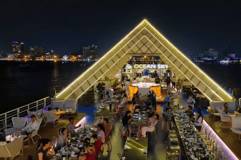 Ocean Sky Pattaya Sunset Dinner Cruise Experience Sunset Dinner Cruise Pattaya with Buffet, Show, and Sea View